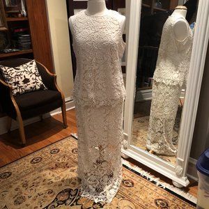 NWT - FREE SHIPPING - GILI Venice Lace Long Skirt and Sleeveless Top